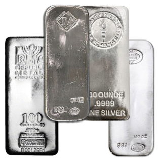Silver Bars | 100 Troy Weight Bullion