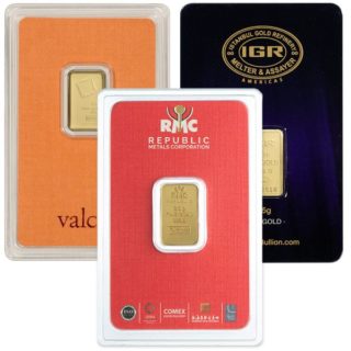 2.5 Gram Gold Bar, .9999 Pure
