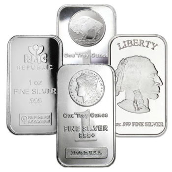 Silver Bars pure .999 bullion 1 Troy oz