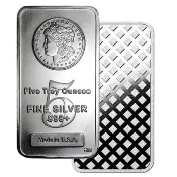 Silver Bars .999 pure Bullion 5 oz - Image 2