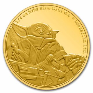 2022 Niue Star Wars - Grogu 1/4 oz Gold Proof Coin