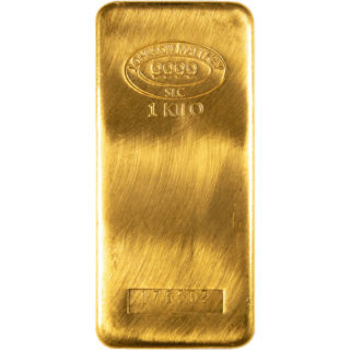 Johnson Matthey Gold Bullion Bar | 1 Kilo