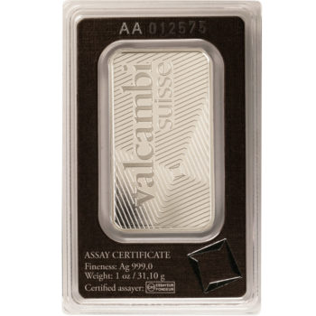Valcambi Matte Silver Bars .9999 pure | 1 Troy oz - Image 3