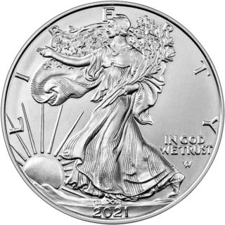 American Silver Eagle Coins 1 Troy oz 2021