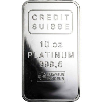 Credit Suisse Platinum Bar 10 oz