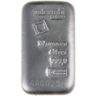 Valcambi Matte Cast Silver Bars  | 10 oz