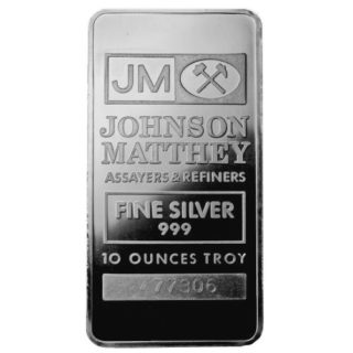 Johnson Matthey Silver Bar | 10 oz