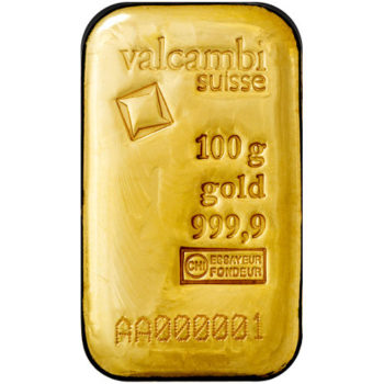 Valcambi Gold Bars .9999 pure | 100 gram