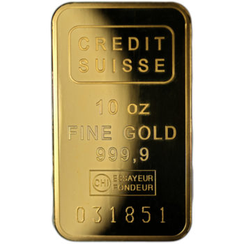 Credit Suisse Gold Bar 10 oz