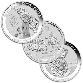 Silver Kilo Coins from the Australia Perth Mint