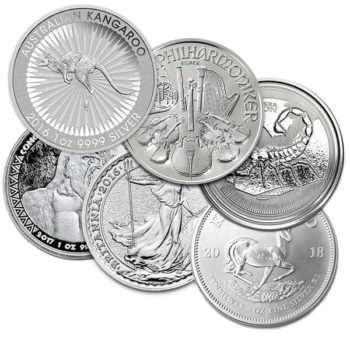 Random Silver Coin .999 Pure 1 Troy oz