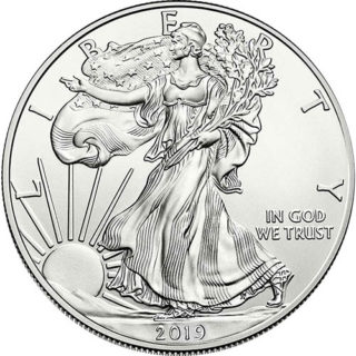 American Silver Eagle Coins 1 Troy oz 2019