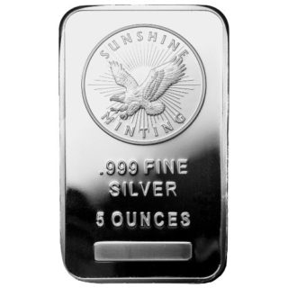 Silver Sunshine Mint  pure .9999 | 5 oz