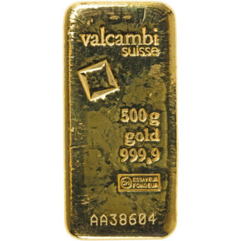 Valcambi Gold Bars .9999 pure | 500 gram