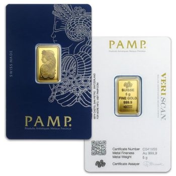 5 Gram Pamp Suisse Gold Bar - Image 2