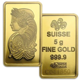5 Gram Pamp Suisse Gold Bar