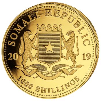 Somalian Elephant Gold Coins | 1 oz 2019 - Image 2