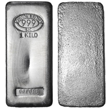 Johnson Matthey Silver Bar | 1 Kilo