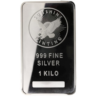 Sunshine Mint Silver  pure .9999 1 Kilo