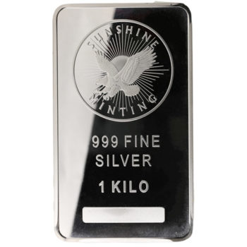 Sunshine Mint Silver  pure .9999 1 Kilo